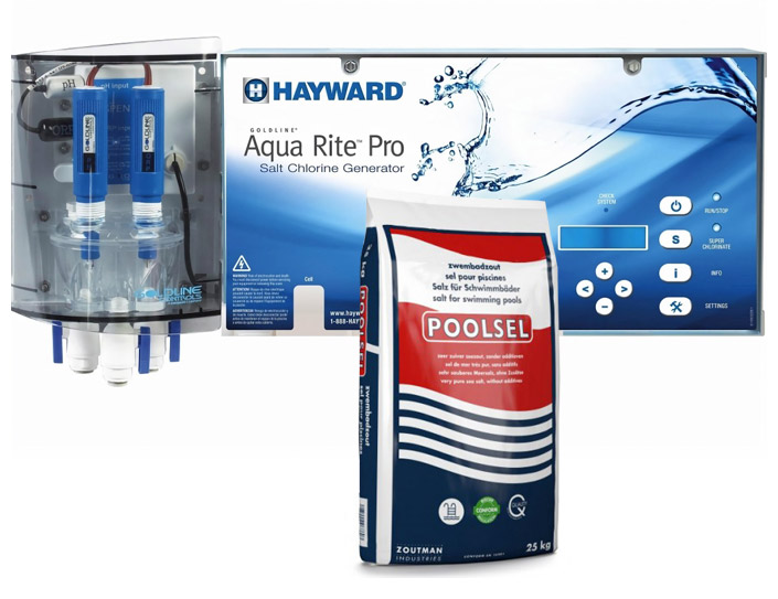 système de filtrations diverses pour piscines électrolyse au sel AquaRite® Pro Hayward® ggil pro