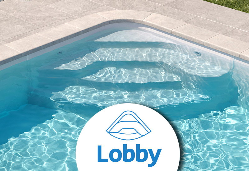 escalier de piscine lobby waterair ggilpro