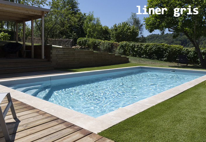 notre gamme de liner gris de piscines en belgique