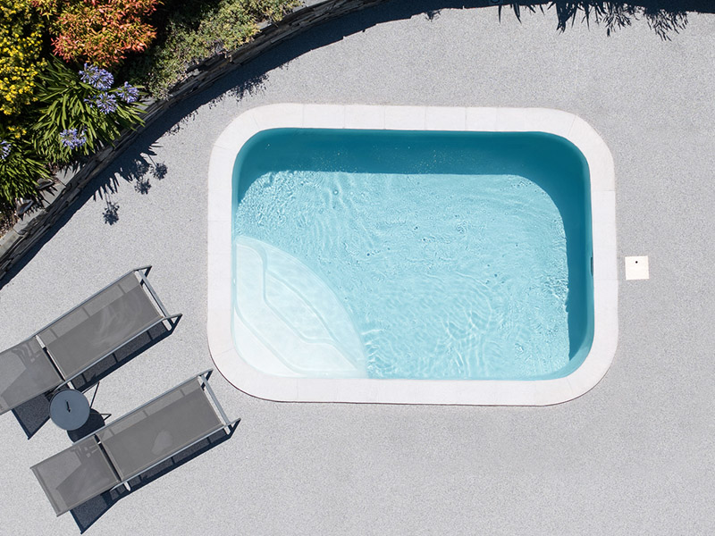 mini piscine Romy avec Lobby forme rectangle waterair GGILPRO