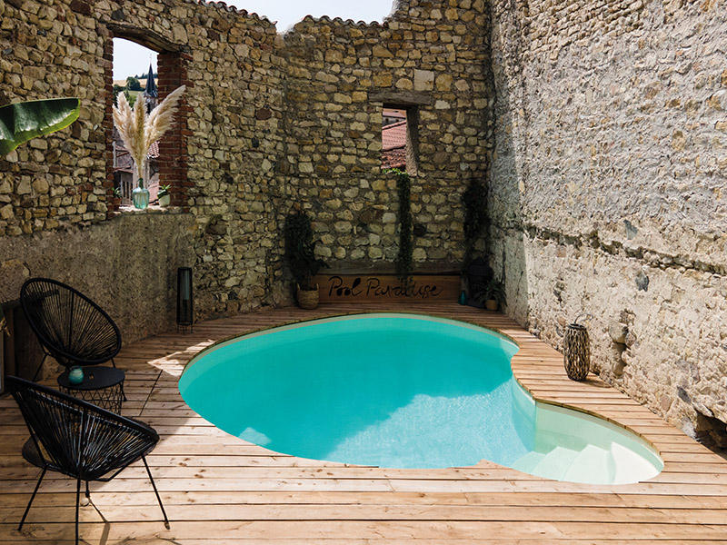 piscine Adele avec escalier Paso ggilpro belgique